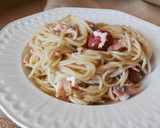 Foto del paso 6 de la receta: Espaguetis con salmón y anchoas
