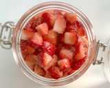 A picture of step 5 of Homemade Strawberry Syrup | Sweet Happiness.