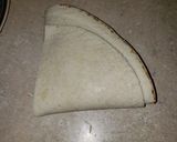 A picture of step 6 of Crunch wrap.