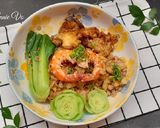 Hình bước làm 7 của món Bánh đa đỏ trộn tôm cua