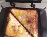 A picture of step 5 of Schezwan spicy sandwich.