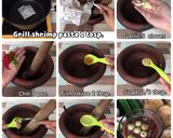 A picture of step 1 of 🧑🏽‍🍳🧑🏼‍🍳 Shrimp Paste Chili Dip • Nam Prik Kapi •Climbing Wattle Omelette •fried Eggplant.