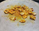 A picture of step 2 of Mushroom egg sandwich.