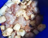 Pas rețetă Cartofi gratinați cu piept de pui la cuptor 1 fotografie
