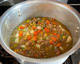 A picture of step 5 of Shepherd’s Pie Soup:.