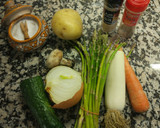 Foto del paso 1 de la receta: Dorada a la sal con verduras al vapor