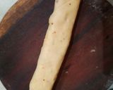 A picture of step 4 of Veg pinwheel tikki roll.