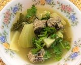 รูปขั้นตอนการทำที่ 2 ของ ต้มผักกาดดอง