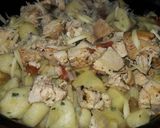 Foto del paso 7 de la receta: Ñoquis de perejil con salteado de pechuga de pollo😋