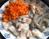 Hình bước làm 3 của món Bánh Canh Nấm Hải Sản