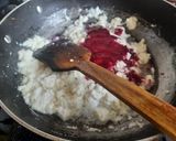 A picture of step 2 of Blueberry sondesh.