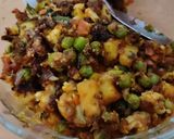 A picture of step 3 of Vegetables soya chunk Biryani cauliflower.