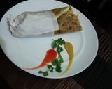 A picture of step 20 of Creamy egg wrap recipe #authormarathon.