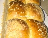 A picture of step 7 of Nutella bread 🥯.