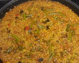 A picture of step 3 of Vegetable Paella.