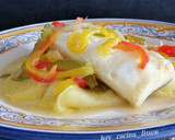 Foto del paso 9 de la receta: Lomo de bacalao skrei con pimientos