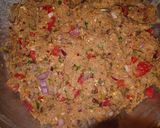 A picture of step 2 of Beef chapli kabab.