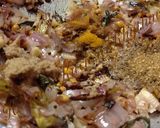 A picture of step 3 of Onion fried rice.