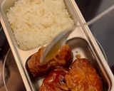 Hình bước làm 8 của món Cơm nhà 10 - cơm buger bò xốt teriyaki, canh gà rau củ nấu sữa