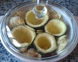 Foto del paso 3 de la receta 🌾Calabacín Relleno de Salchichas🥒