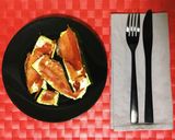 Foto del paso 2 de la receta Calabacín al horno con queso de untar y jamón serrano