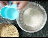 A picture of step 1 of Millet Dosa with Onion Chutney.