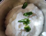 A picture of step 11 of Punjabi thali (Tandoori roti with dal makhni kheere ka raita and chutney).