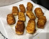A picture of step 4 of Fried Goat Cheese with Toast.