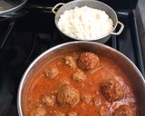A picture of step 3 of Penne Pasta with Meatballs in Puerto Rican-Style Sauce.
