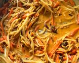 Tejszínes mungóbabcsírás spagetti recept fázis 3 fotója