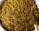 A picture of step 2 of Kothimbir Vadi (Coriander & Gram Flour Pakoras / Fritters).