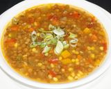 A picture of step 4 of Vegan Garden Lentil Soup.