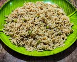 A picture of step 5 of Matar pulao.