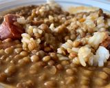 A picture of step 5 of Lentils with chorizo.