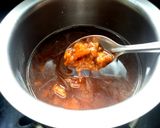 A picture of step 3 of Paruppu payasam / moong dal kheer.