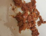 A picture of step 2 of My New style Of Cheese on toast with Sun dried Tomatoes. 😁.