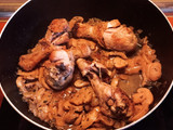 Muslos de Pollo con champiñones