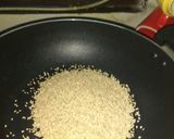 A picture of step 1 of White til ka laddu.
