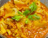 A picture of step 7 of Fenugreek Seeds and Papad Sabji - Healthy Jain Recipe.