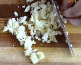 A picture of step 3 of Shrimp Pasta with Shitake Mushroom.