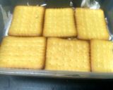 A picture of step 3 of Almonds peach cream lasagna.