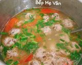 Hình bước làm 4 của món Bún mọc sườn non