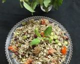 A picture of step 3 of Basil pesto rice.