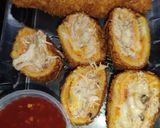 A picture of step 10 of Pizza Creamy Bread Roll.