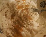 A picture of step 9 of Singaporean curry served with rice, spaghetti and mayo sauce😊.