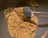 A picture of step 1 of Salisbury steak with mushroom gravy.