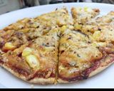 A picture of step 3 of Homemade corn pizza.