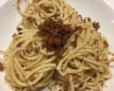 Une image de l'étape 6 de Spaghettis à l’ail huile d’olive et chapelure de pain complet (spaghettis aglio e olio).