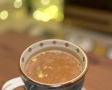 A picture of step 4 of Saffron milk tea.