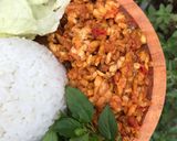 Foto langkah ke 5 dari resep Lalapan Tempe geprek -- sambel tomat.